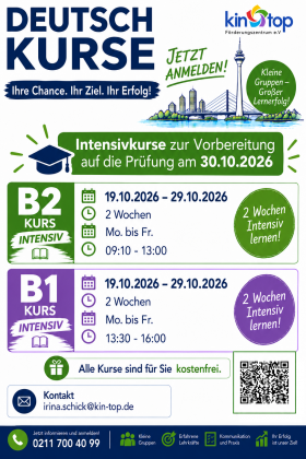 A2, B1, B2 Korschenbroich und Düsseldorf