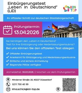 Test Leben in Deutschland und Einbürgerungstest